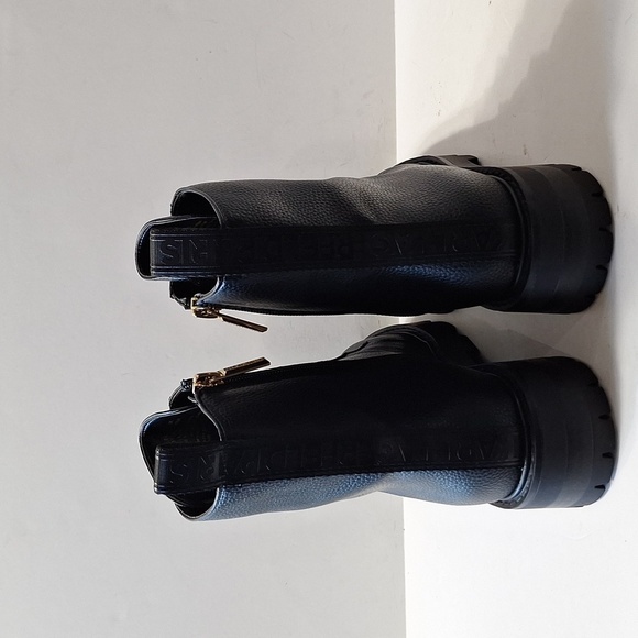 Karl Lagerfeld NEW Black Mela Whimsigoth Witchcore Side Zip Combat Boots Size 7 - Picture 7 of 13